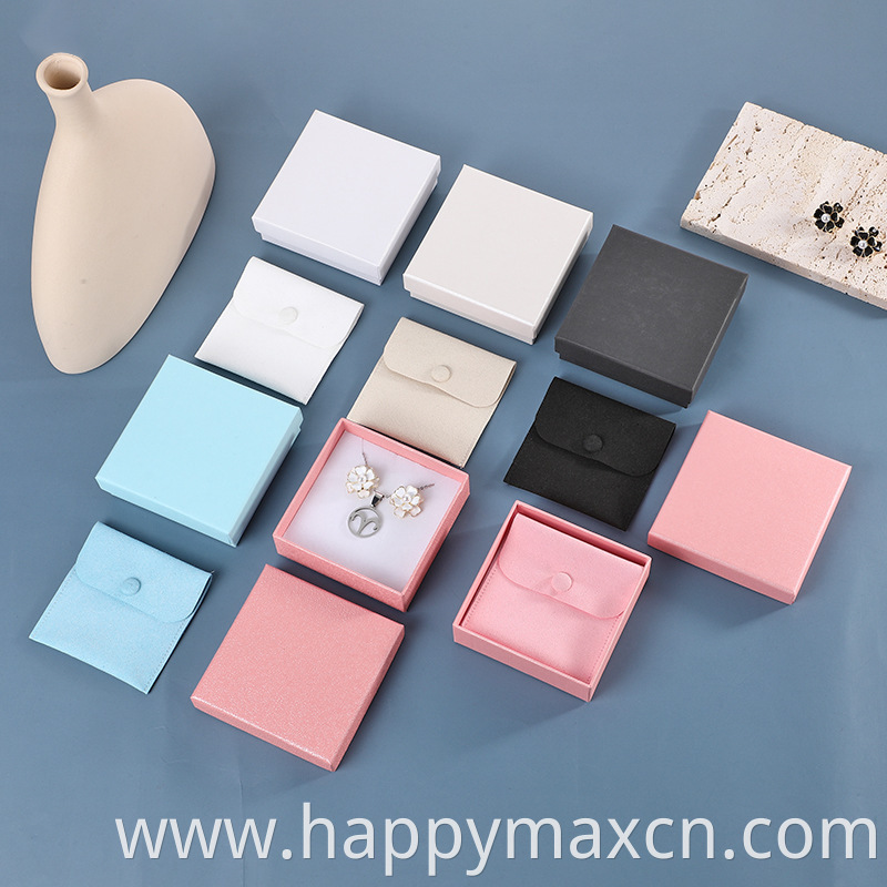 Custom Logo Printed Jewellery Packaging Boxes jewelry packing White Drawer Paper Box Gift Sliding Set recycled jewelry packing